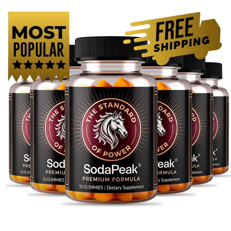 SodaPeak vitality gummy bottles